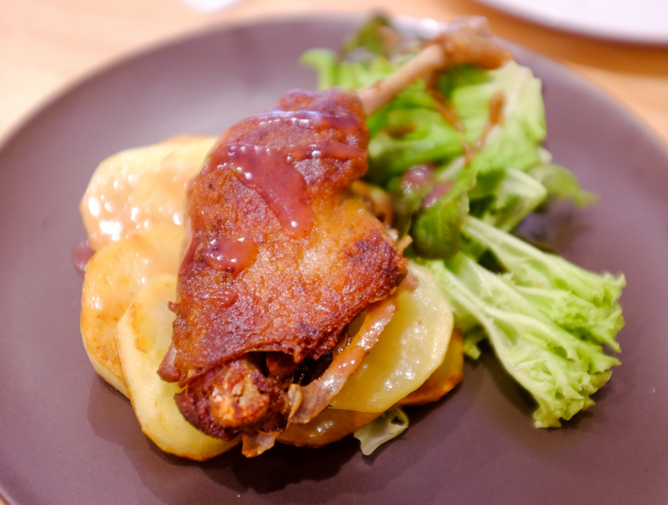 5. Chez Leoniel - grilled duck confit with potatoes