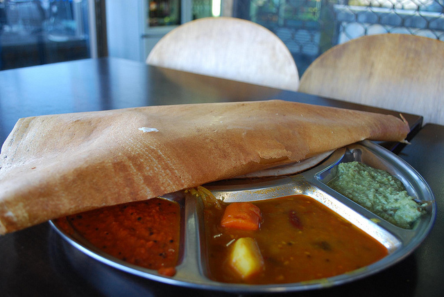 vegan food indian thosai