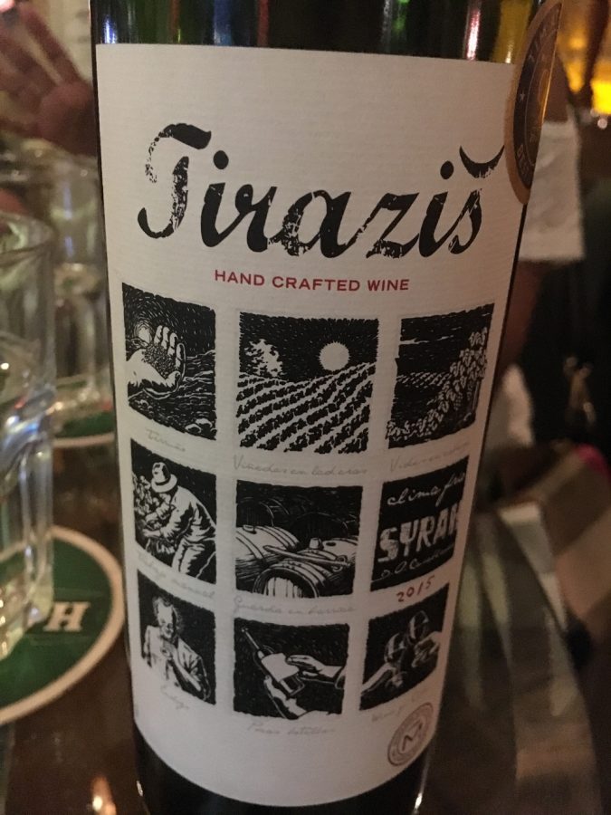 Spitalfield's Gastrobar tiraziz wine