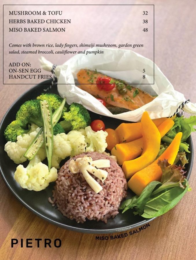 pietro healthy food menu
