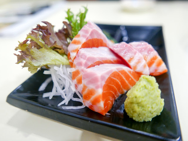 9. Salmon sashimi