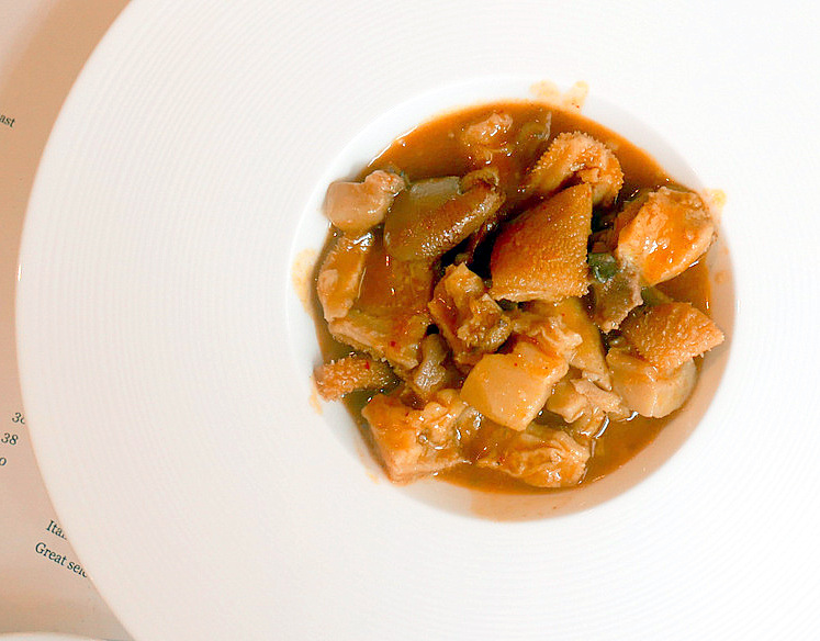 9. stewed tripe, succulent & flavoursome with tomatoes, herbs & spices
