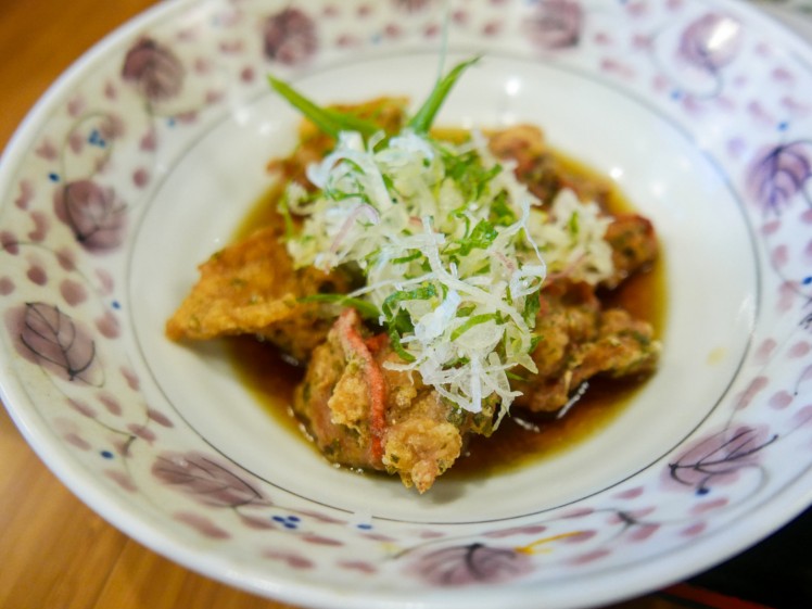 11. Yoshinari - battered chicken with pickled ginger