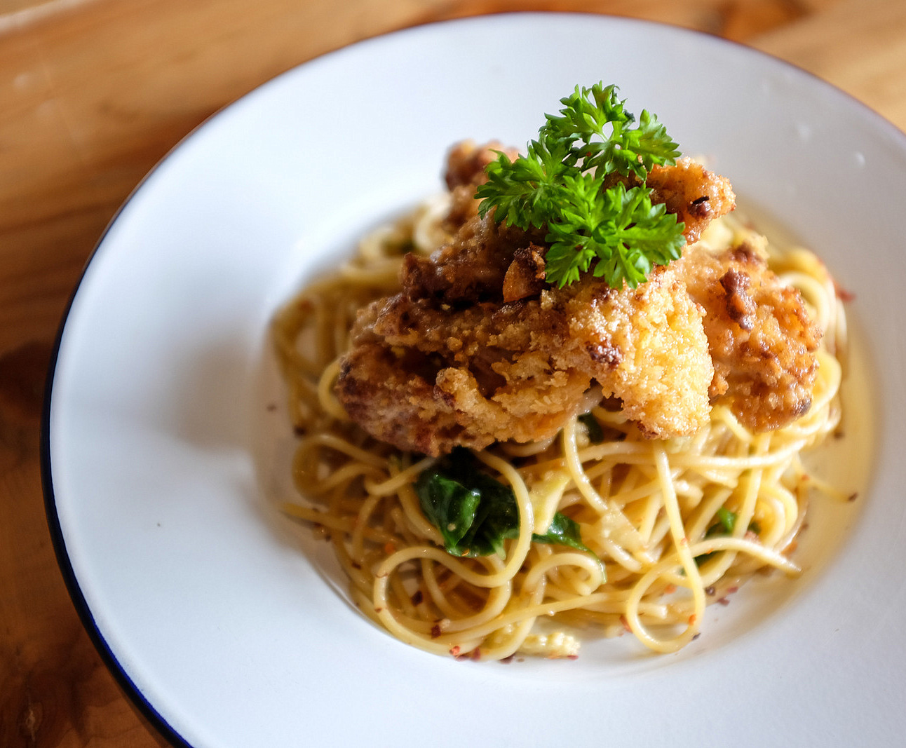14. The Morning After - salted egg yolk chicken pasta