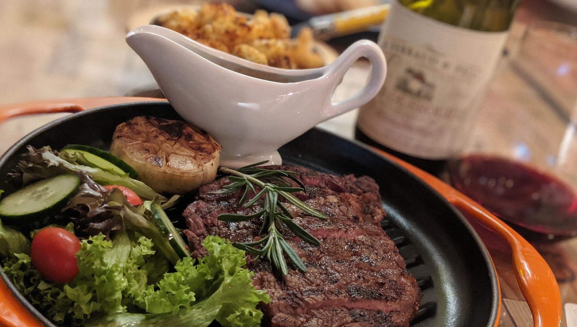 D'Caveau: A Bottle of Wine with a Side of Steak